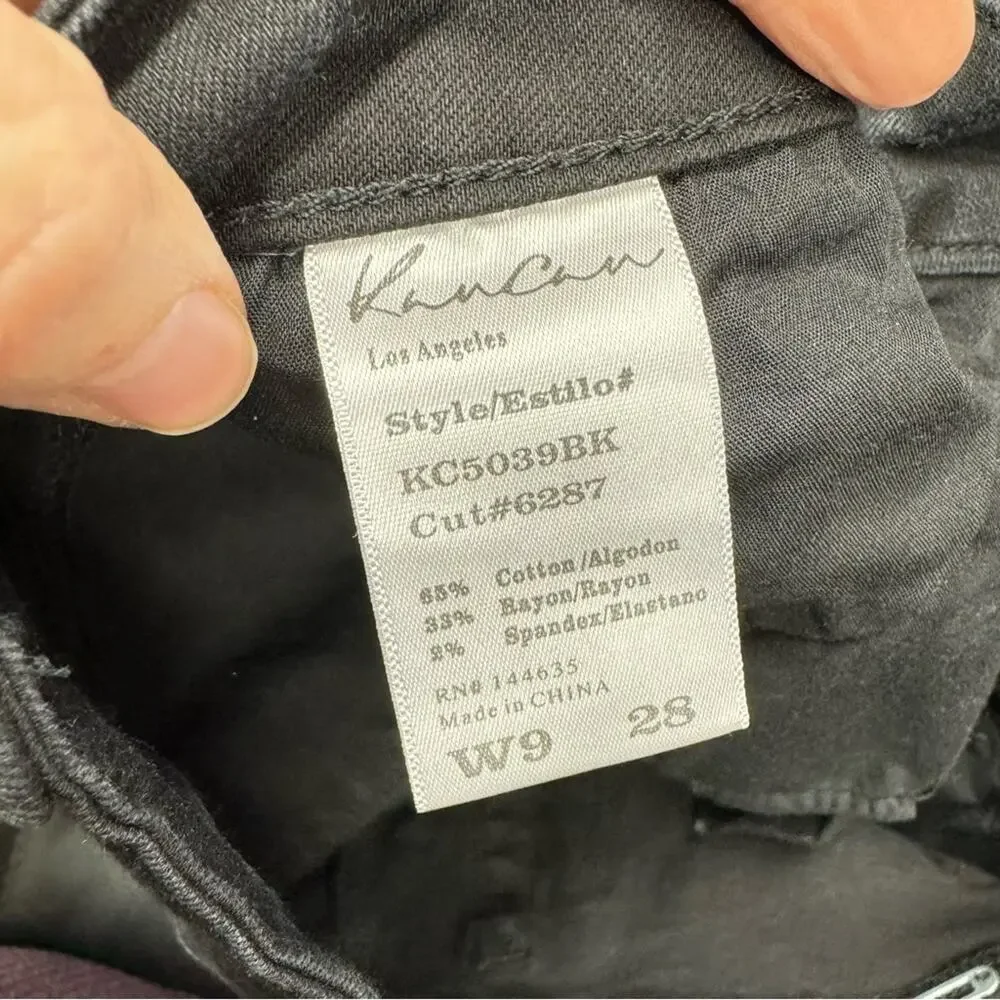 Kancan Black High Rise Skinny Jeans Stretch Womens 28 Zip Fly Casual Stretch
